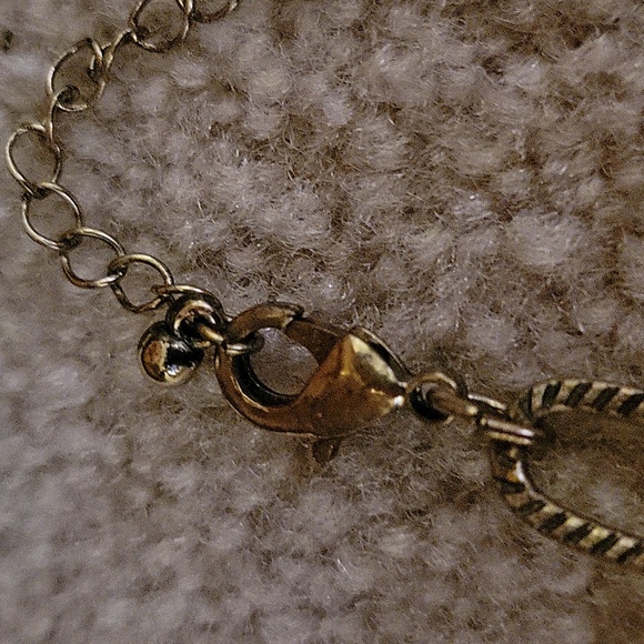 Free With Any Purchase! Faux Turquoise and Rhinestone Dangle Necklace - Picture 4 of 7